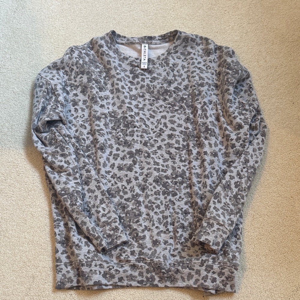 Gray Athleta crew neck